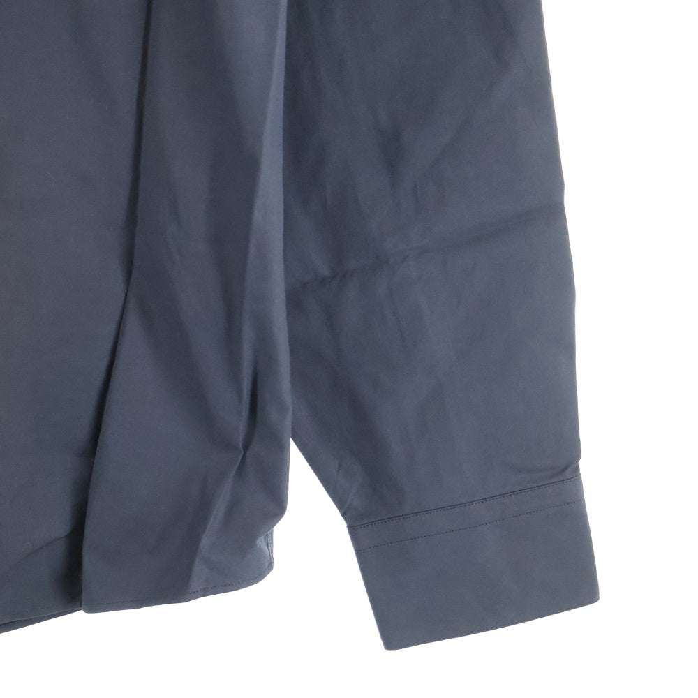 HERMES(エルメス) セリエカフスボタン コットン ノーカラー 長袖シャツ ブラック