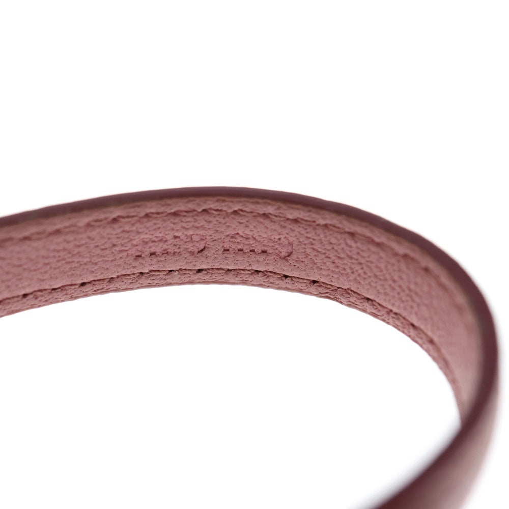 miumiu(ミュウミュウ) ラインストーン レザーブレスレット ピンク×ゴールド レディース