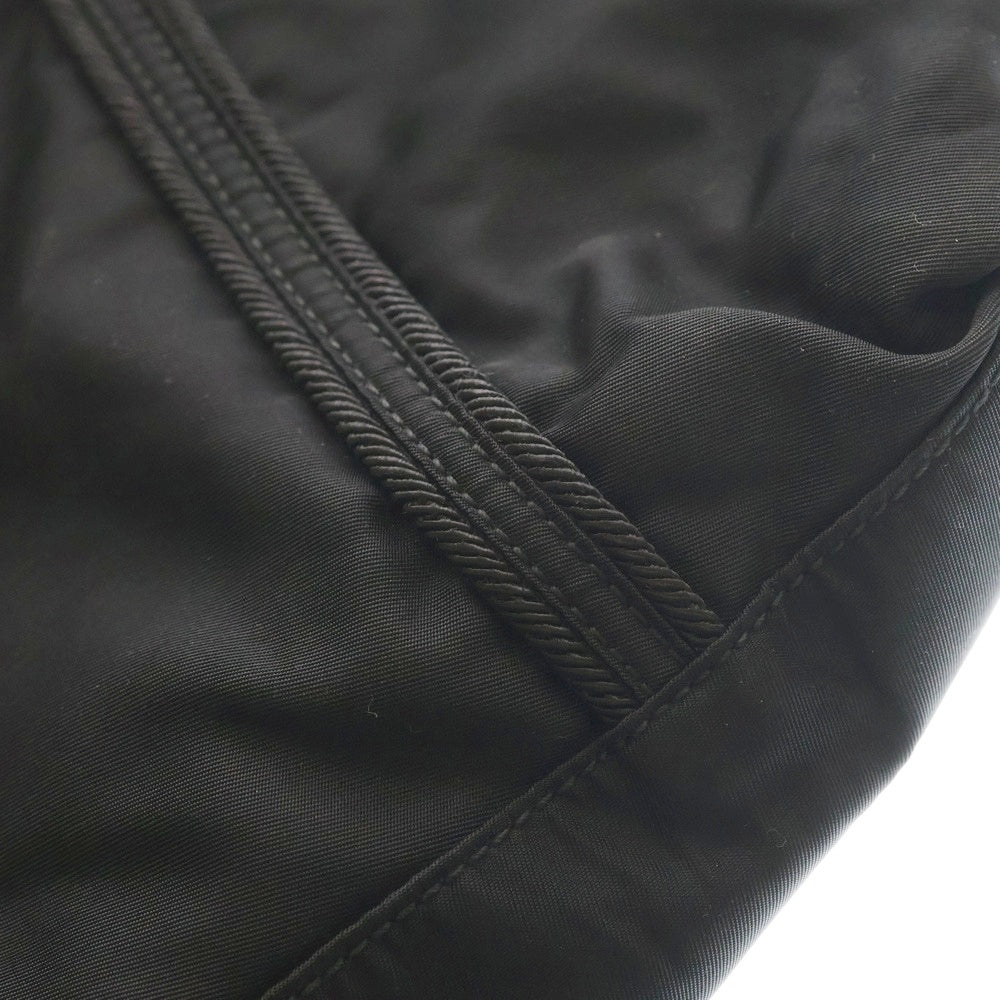 PRADA(プラダ) ロゴ刺繍 ハンドバッグ ミニトートバッグ ブラック ナイロン レディース