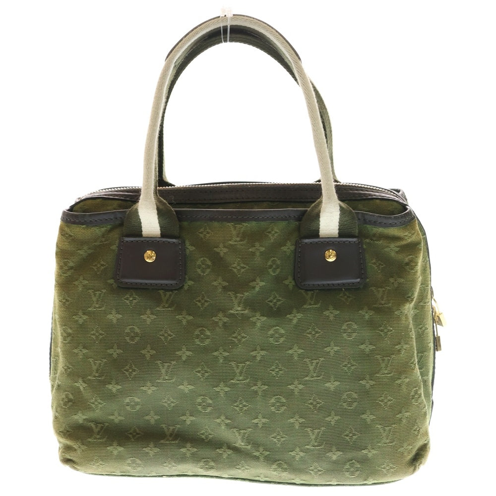 LOUIS VUITTON(ルイヴィトン) モノグラムミニ サックマリーケイト レザー切替キャンバスハンドバッグ グリーン/ブラウン M92507