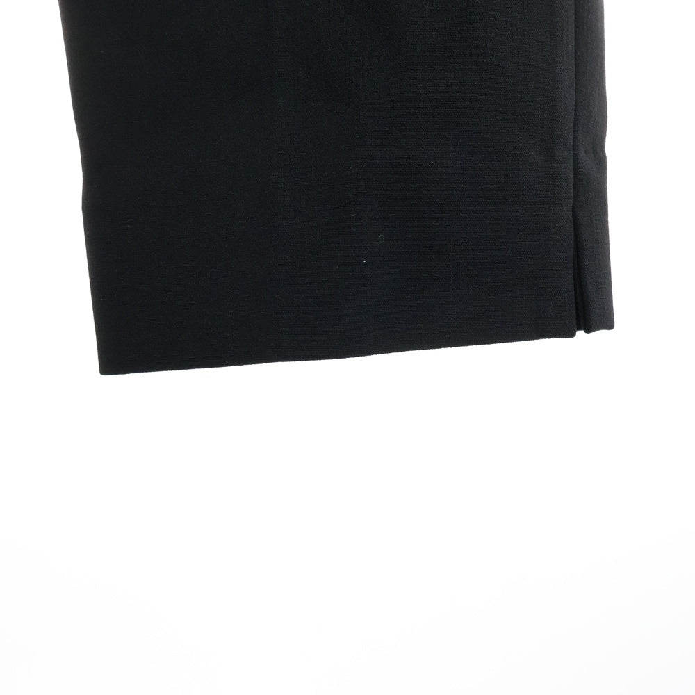 HERMES(エルメス) 22AW ウール センタープレス テーパード スラックスパンツ ブラック レディース 2H0403DM