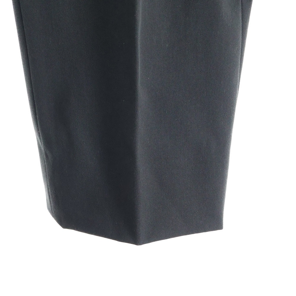 HERMES(エルメス) コットン テーパード スラックスパンツ トラウザーズ ダークグレー