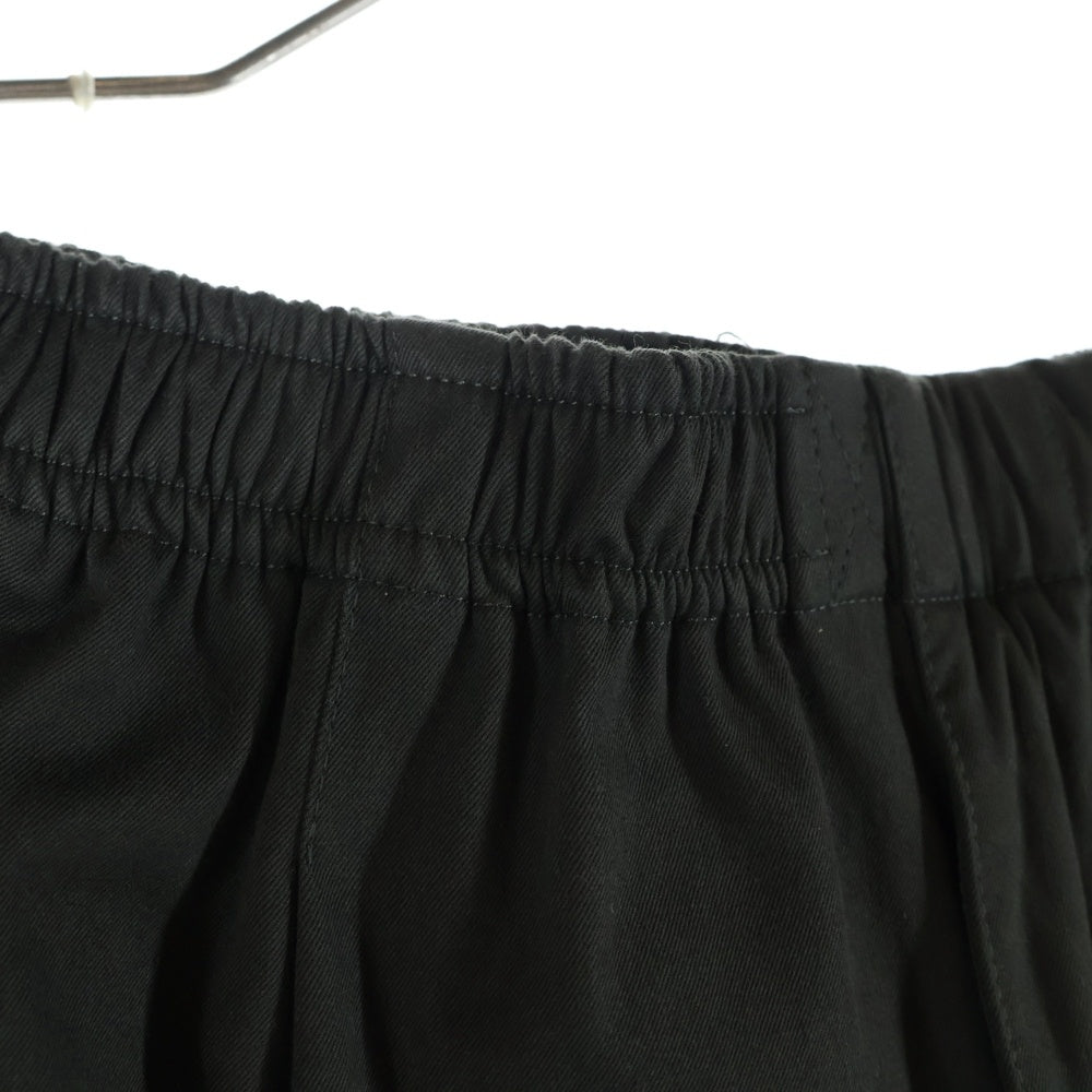 HERMES(エルメス) コットンツイル ドローストリング ハーフ ショート パンツ ショーツ ダークグレー/ブラック レディース