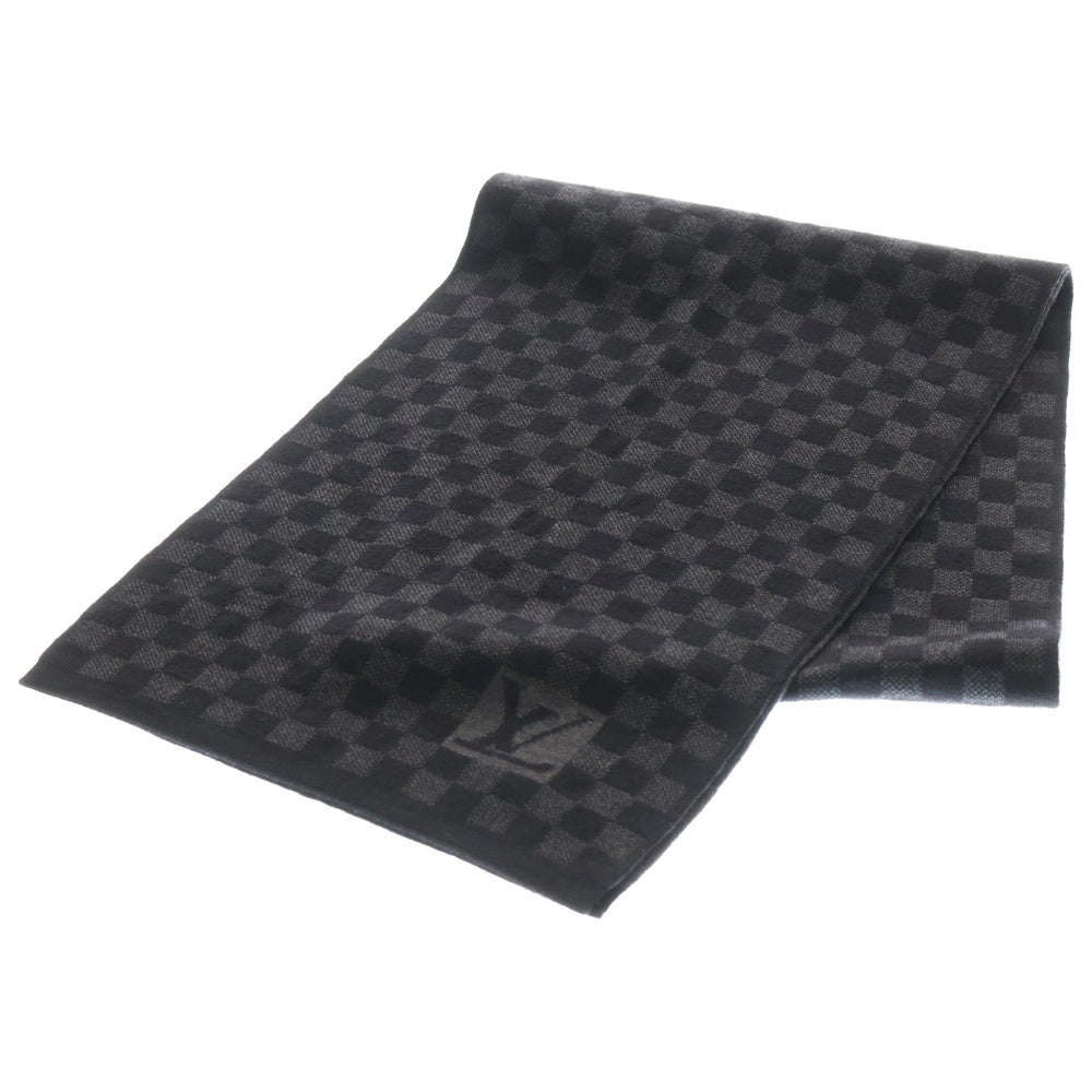 LOUIS VUITTON(ルイヴィトン) ダミエグラフィット マフラー ウール ブラック M74200