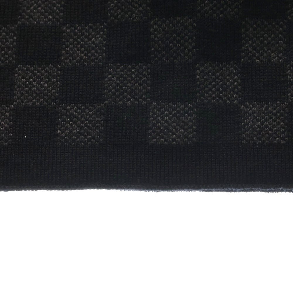 LOUIS VUITTON(ルイヴィトン) ダミエグラフィット マフラー ウール ブラック M74200