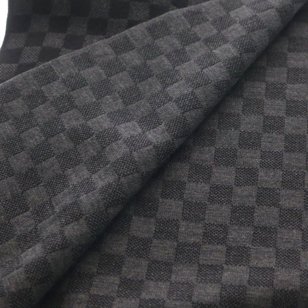 LOUIS VUITTON(ルイヴィトン) ダミエグラフィット マフラー ウール ブラック M74200