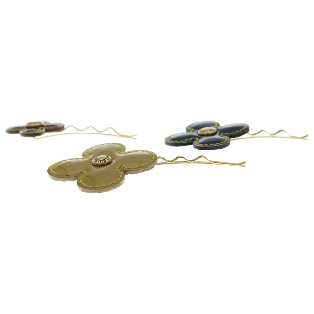 LOUIS VUITTON(ルイヴィトン) ヴェルニ バレッタ・フルール ヘアピン ゴールド M92259 レディース