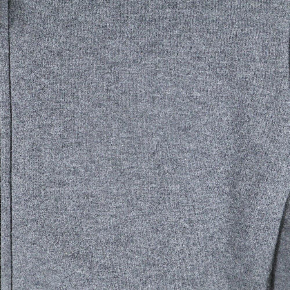 PRADA(プラダ) 19SS ラバーワッペンロゴ サイドライン 裏地ナイロン ジップアップ スウェットパーカー グレー 138541