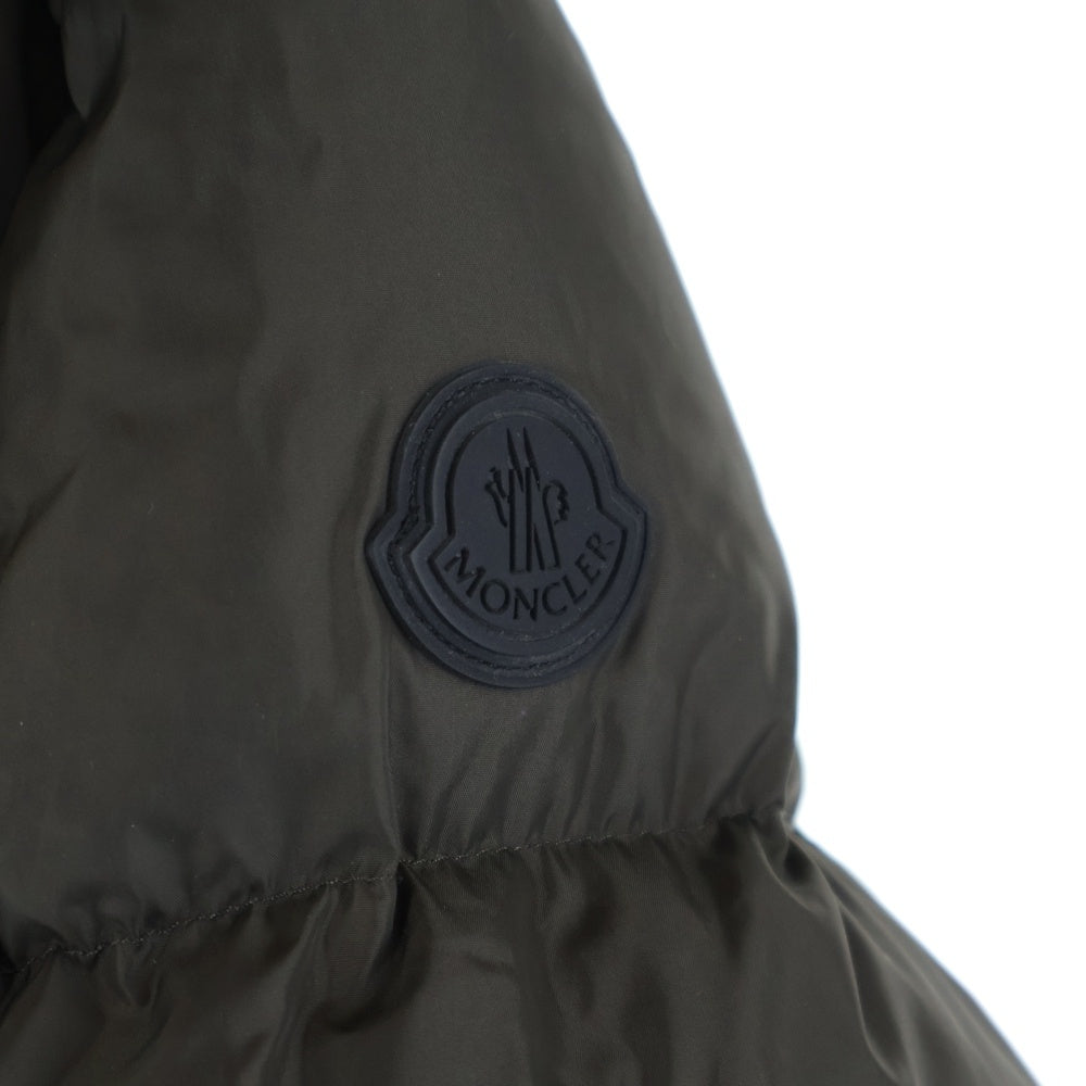 MONCLER(モンクレール) 20AW MONTCLA モンクラー ラバーワッペン ロゴ刺繍 フーデッド ジップアップ ダウンジャケット ブラウン F20911B56900 C0300
