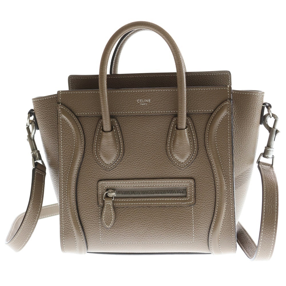 CELINE(セリーヌ) ラゲージ ナノ ショッパー レザー 2WAY ハンド