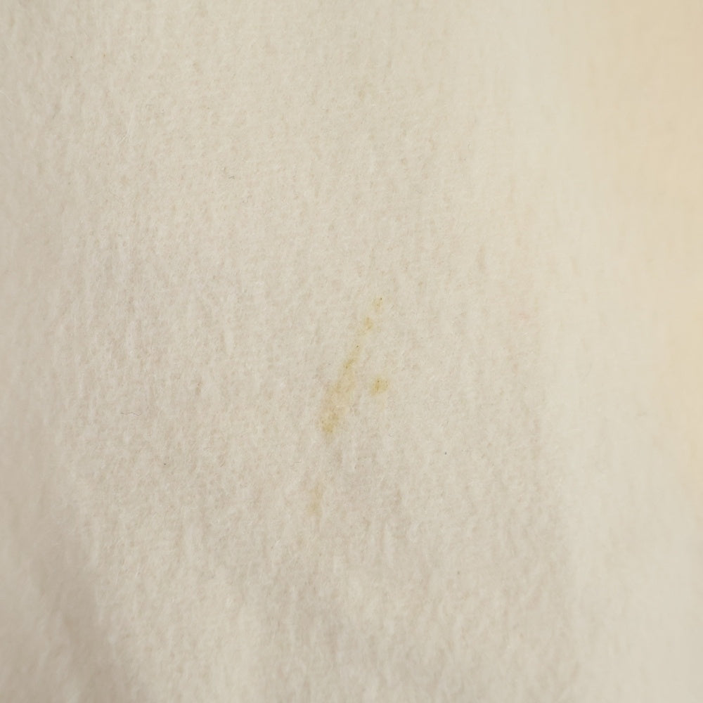 FERRAGAMO(フェラガモ) カシミヤ フリンジ マフラー付き ガウン ジャケット コート アイボリー レディース