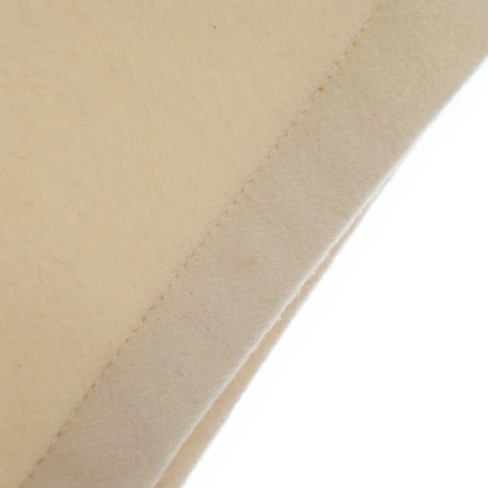 FERRAGAMO(フェラガモ) カシミヤ フリンジ マフラー付き ガウン ジャケット コート アイボリー レディース