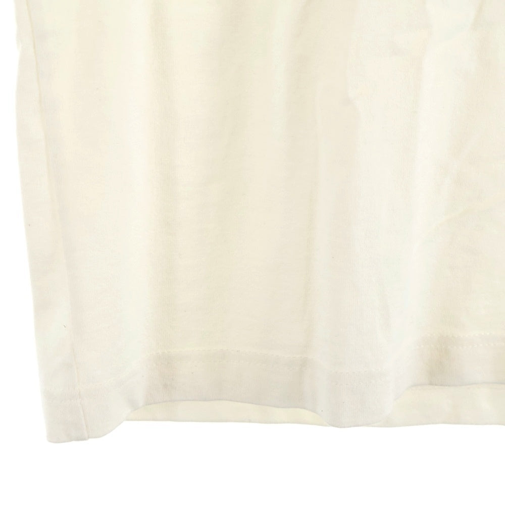 LOUIS VUITTON(ルイヴィトン) 24SS エンボス LVロゴ クルーネック 半袖Tシャツ カットソー ホワイト RM241 QDT3 HNY55W