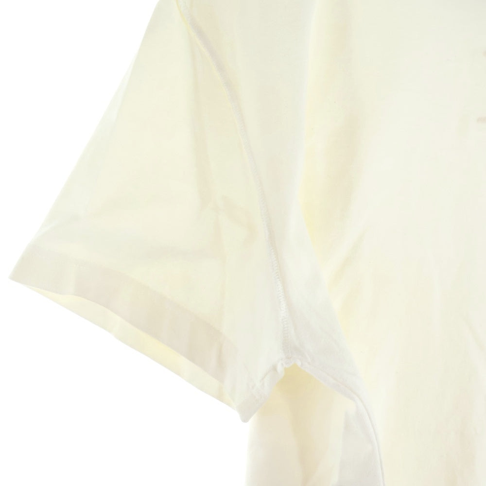 LOUIS VUITTON(ルイヴィトン) 24SS エンボス LVロゴ クルーネック 半袖Tシャツ カットソー ホワイト RM241 QDT3 HNY55W