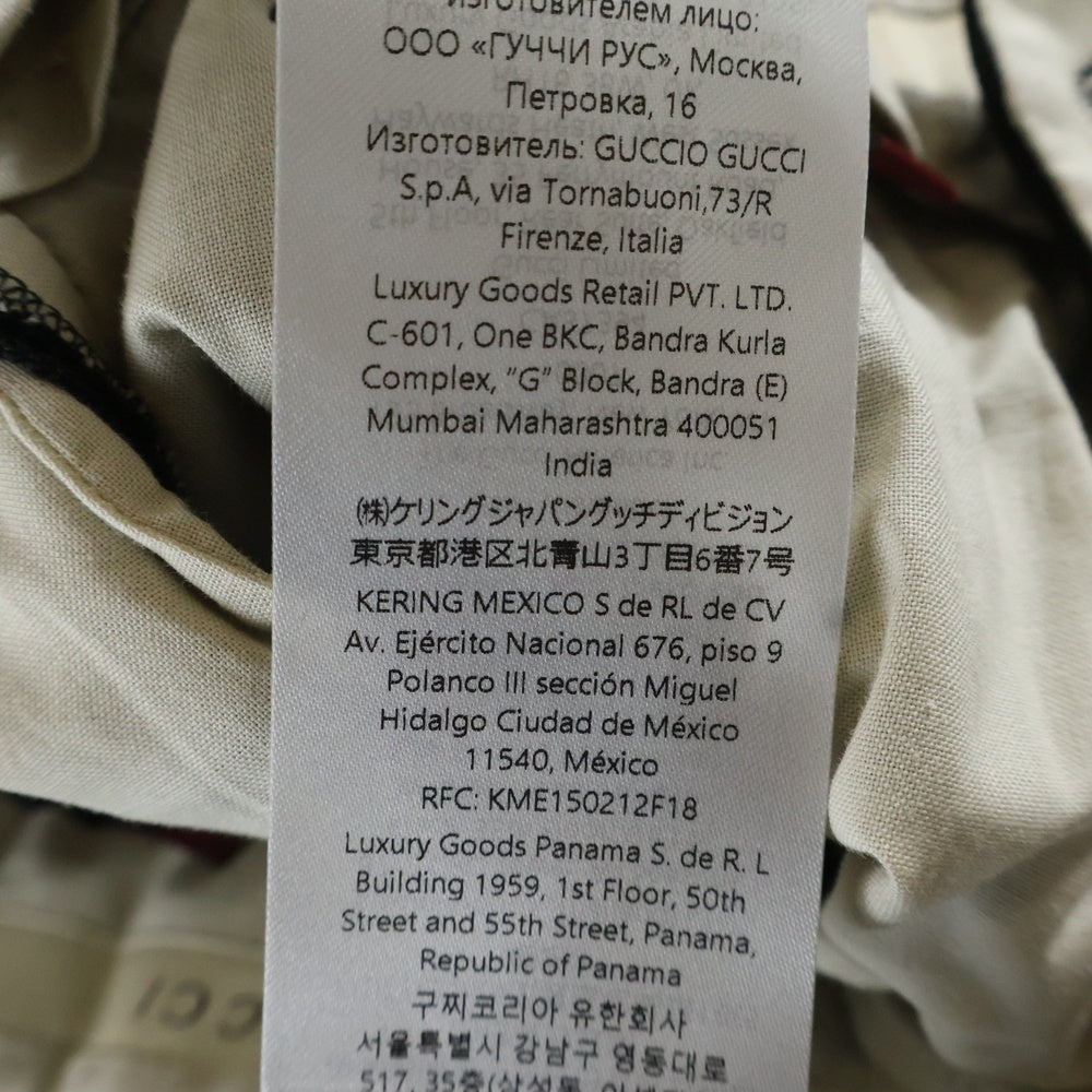 GUCCI(グッチ) ウール ナイロン ストレッチ スリムスキニー スラックスパンツ トラウザーズ ブラック レディース 810712