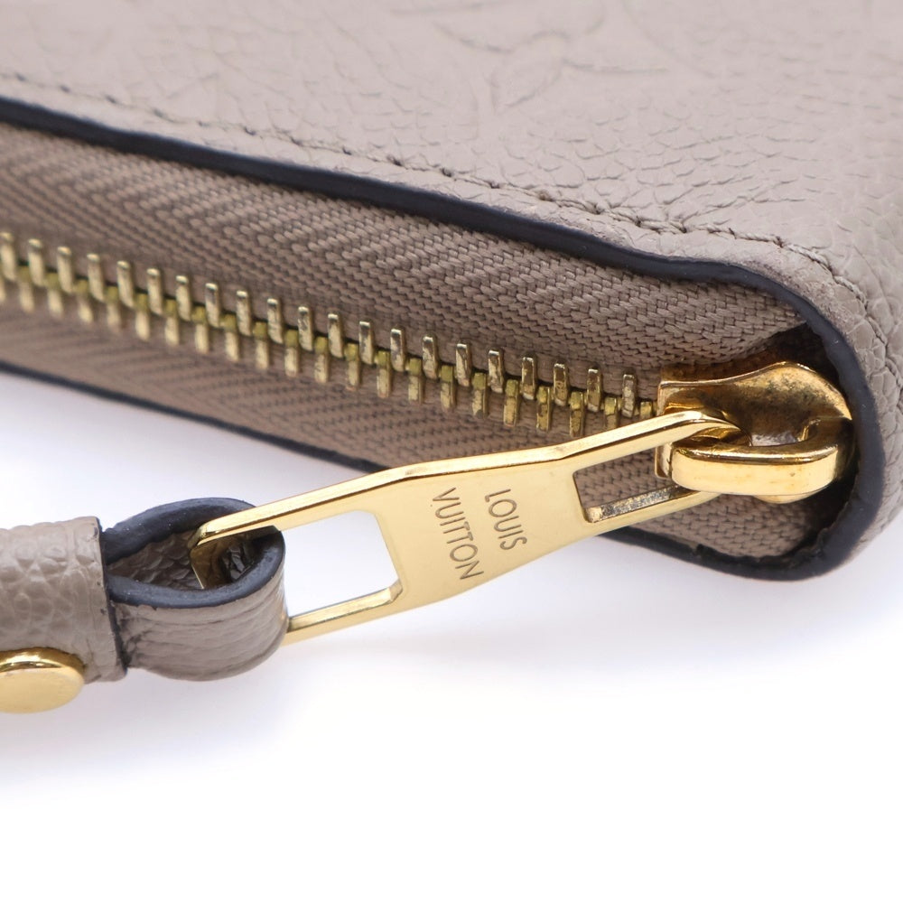 LOUIS VUITTON(ルイヴィトン) アンプラント ジッピーウォレット ロングウォレット 長財布 ベージュ レザー M69034 ゴールド金具 レディース