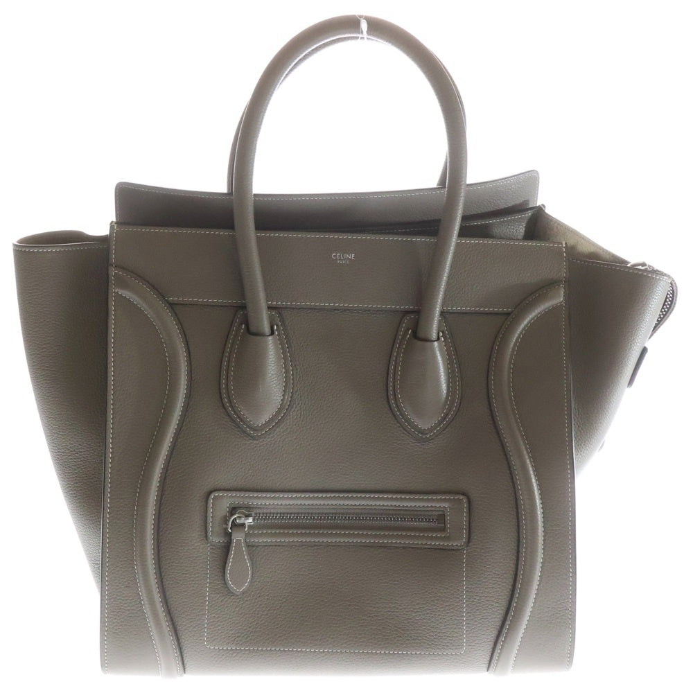 CELINE(セリーヌ) ラゲージ ミニ ショッパー ベージュ レザー ハンドバッグ レディース