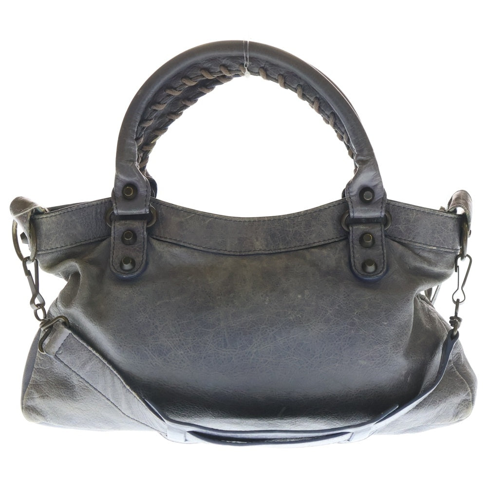 BALENCIAGA(バレンシアガ) ザ ファースト 2WAYバッグ ハンドバッグ ショルダーバッグ ライトパープル レザー 103208 ゴールド金具 レディース