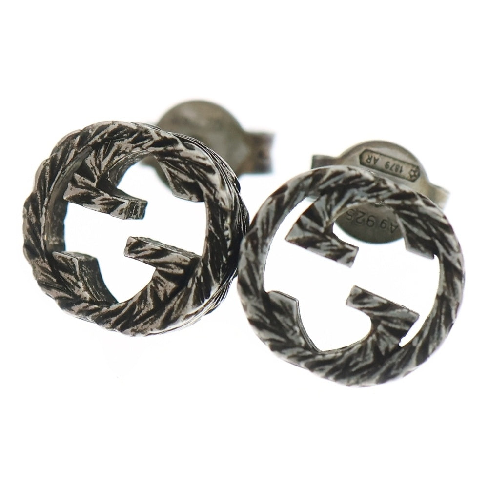 GUCCI(グッチ) インターロッキングG ピアス シルバー Ag925 2.95g レディース
