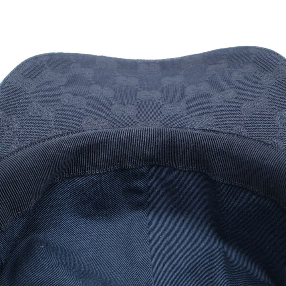 GUCCI(グッチ) GG CANVAS キャンバス ベースボールキャップ 200035 ブラック