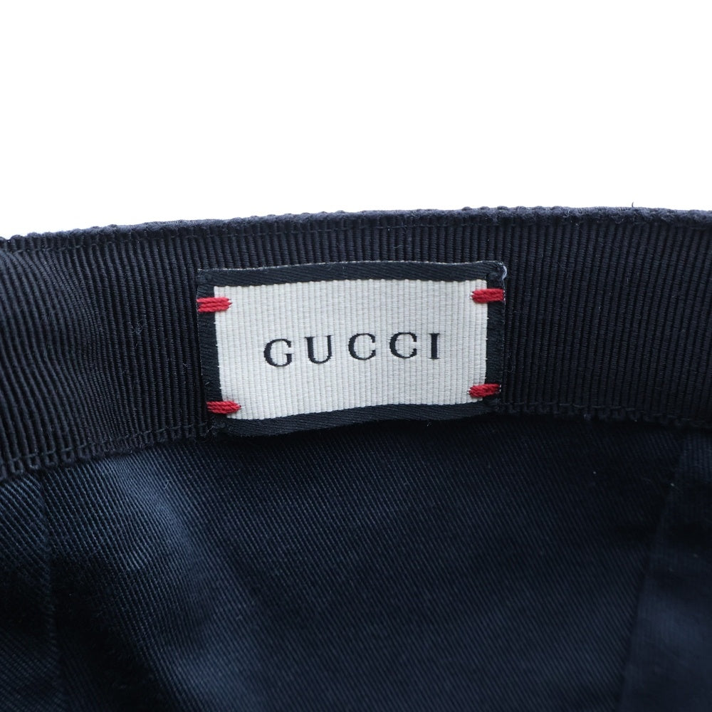GUCCI(グッチ) GG CANVAS キャンバス ベースボールキャップ 200035 ブラック