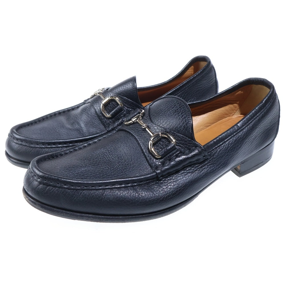 GUCCI(グッチ) ホースビット レザー ローファー ブラック 8.5 367762