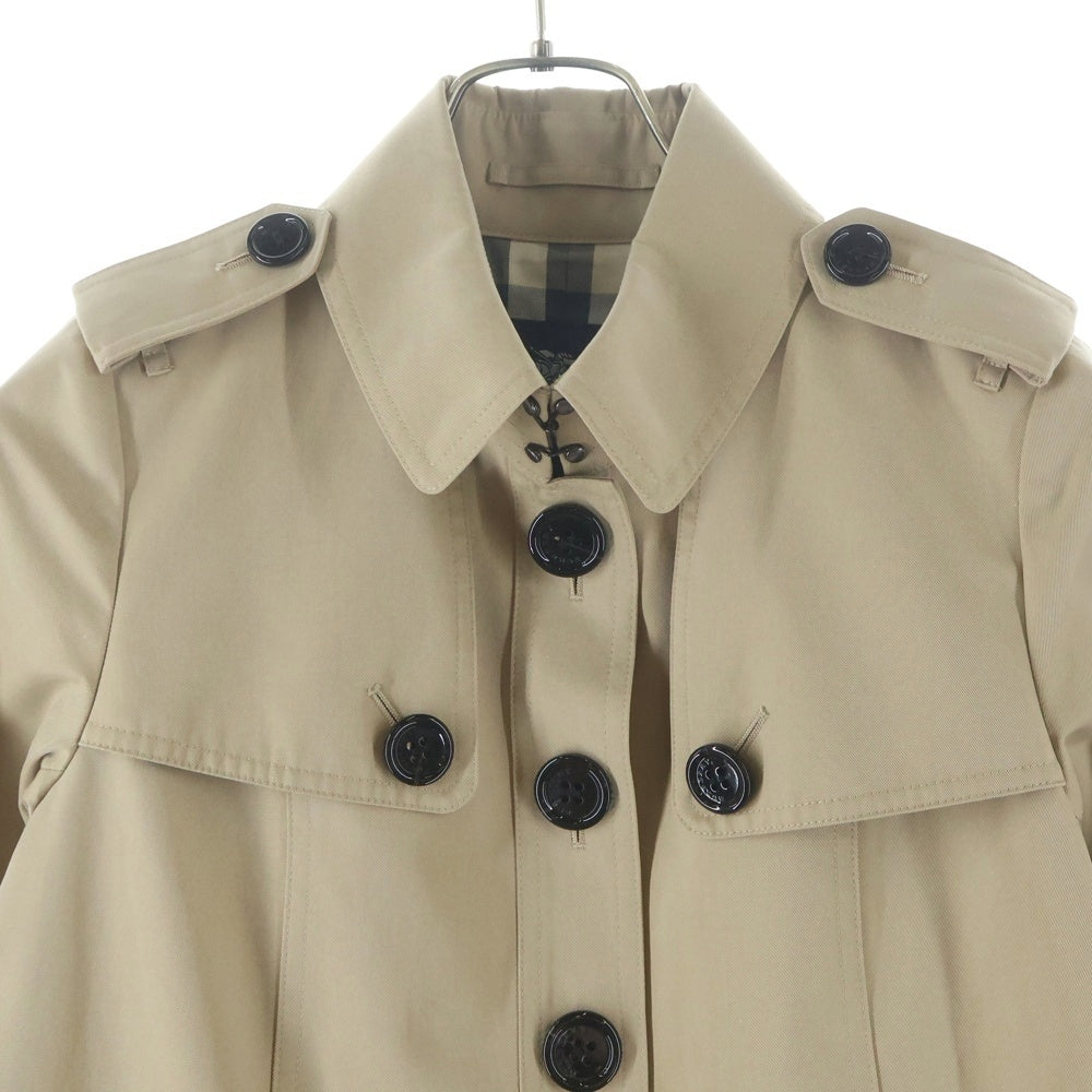 BURBERRY LONDON(バーバリーロンドン) 裏地ノバチェック総柄 コットン トレンチコート ベージュ B1A03-330-51 レディース