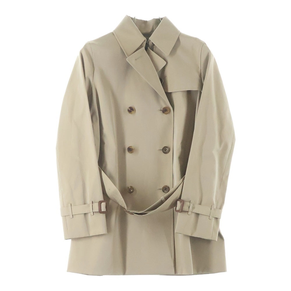 BURBERRY LONDON(バーバリーロンドン) 裏地ノバチェック総柄 ダブルブレスト トレンチコート ベージュ レディース