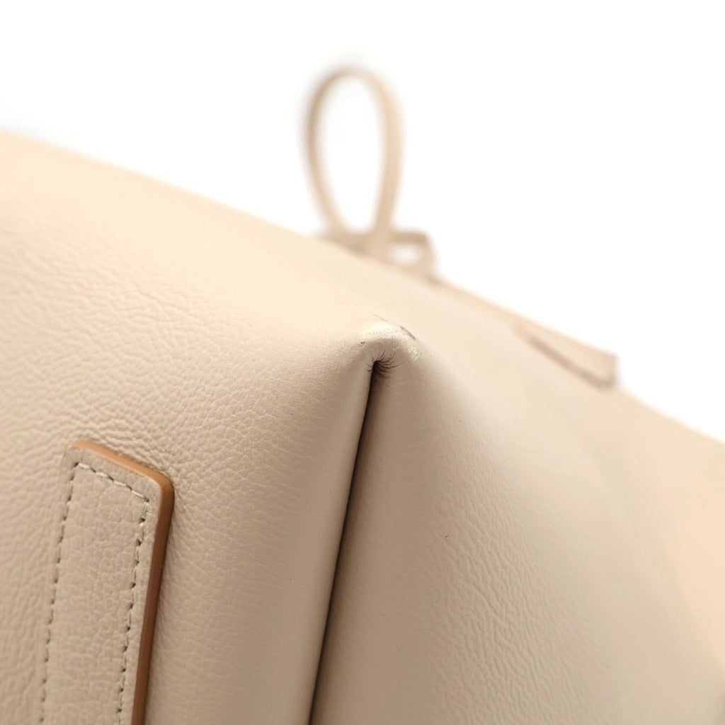 BURBERRY(バーバリー) ミニロゴ レザートートバッグ ベージュ レディース