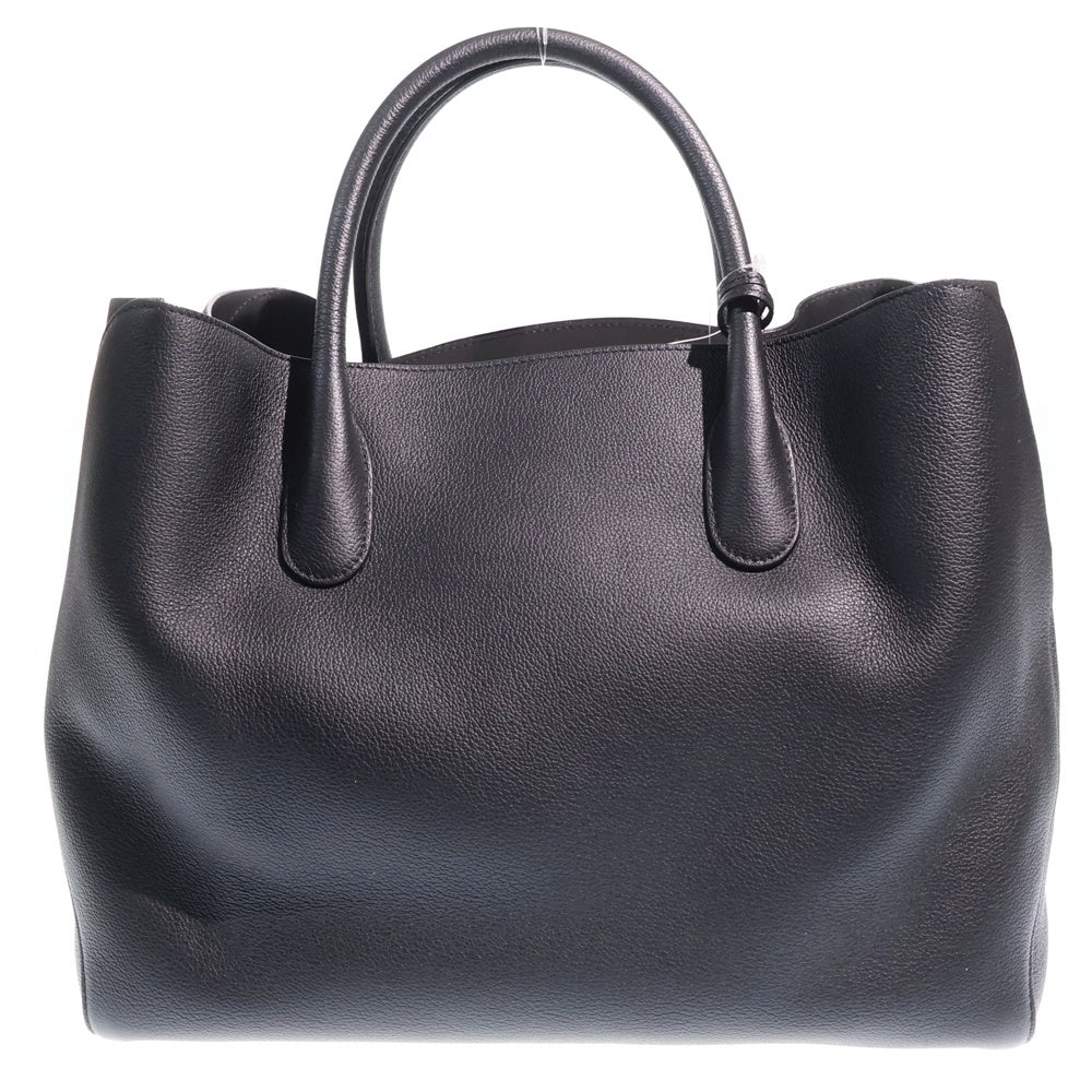 Christian Dior(クリスチャンディオール) オープンバー 2WAYバッグ ショルダーバッグ ハンドバッグ トートバッグ ブラック レザー シルバー金具 レディース