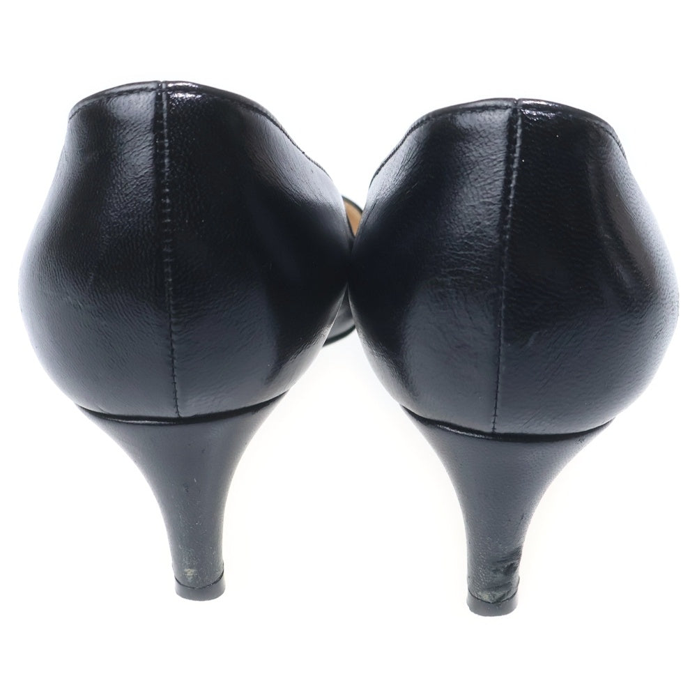 Sergio Rossi(セルジオロッシ) レザー ヒール パンプス シューズ ブラック レディース