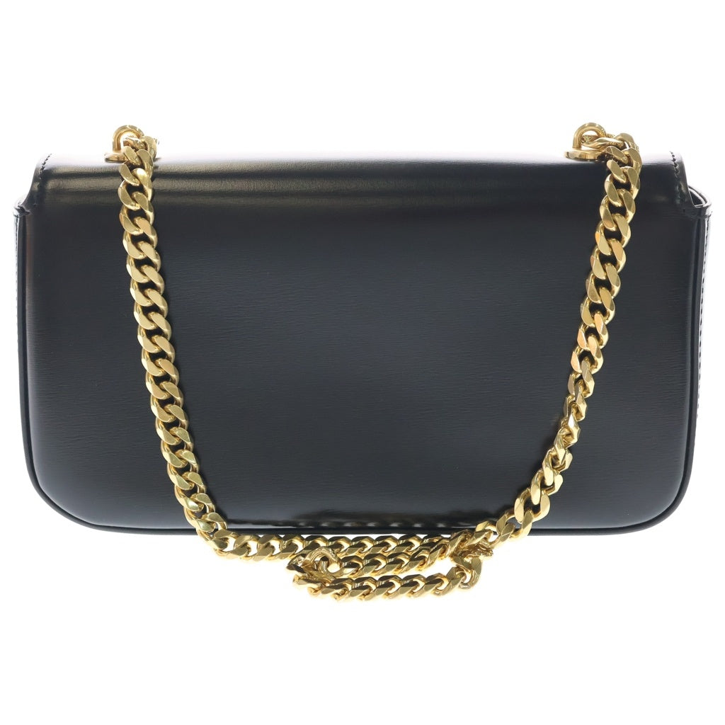 CELINE(セリーヌ) トリオンフ クロード チェーンショルダーバッグ ブラック レザー ゴールド金具 レディース