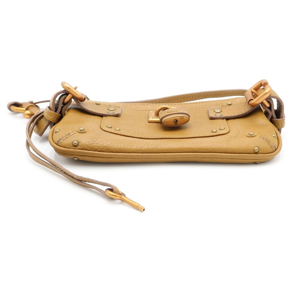 Chloe(クロエ) パディントン ミニ ショルダーバッグ ブラウン レザー ゴールド金具 レディース