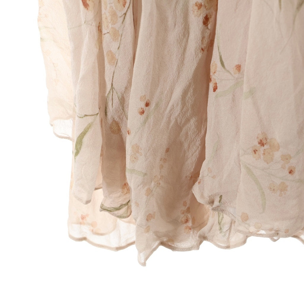 CELINE(セリーヌ) 花柄 プリーツロングスカート ピンク #38 2J369389P レディース