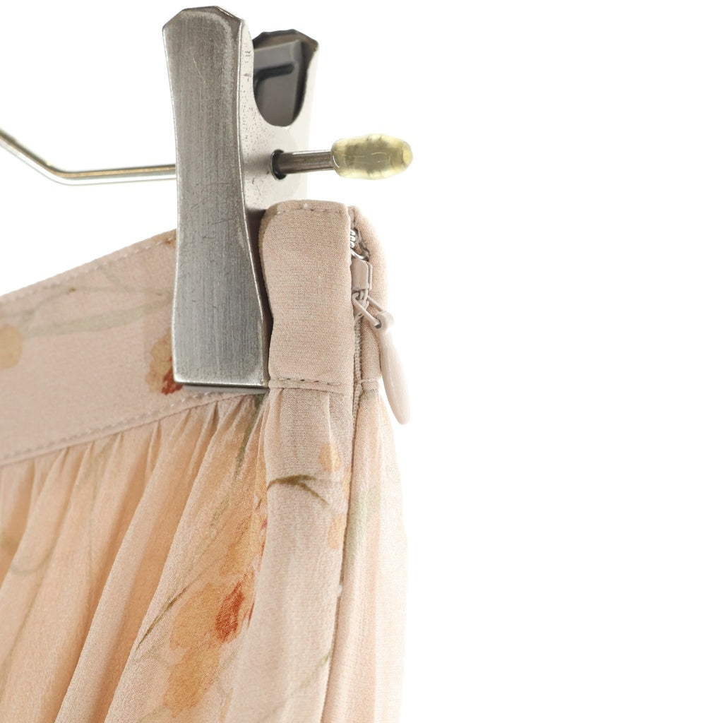 CELINE(セリーヌ) 花柄 プリーツロングスカート ピンク #38 2J369389P レディース