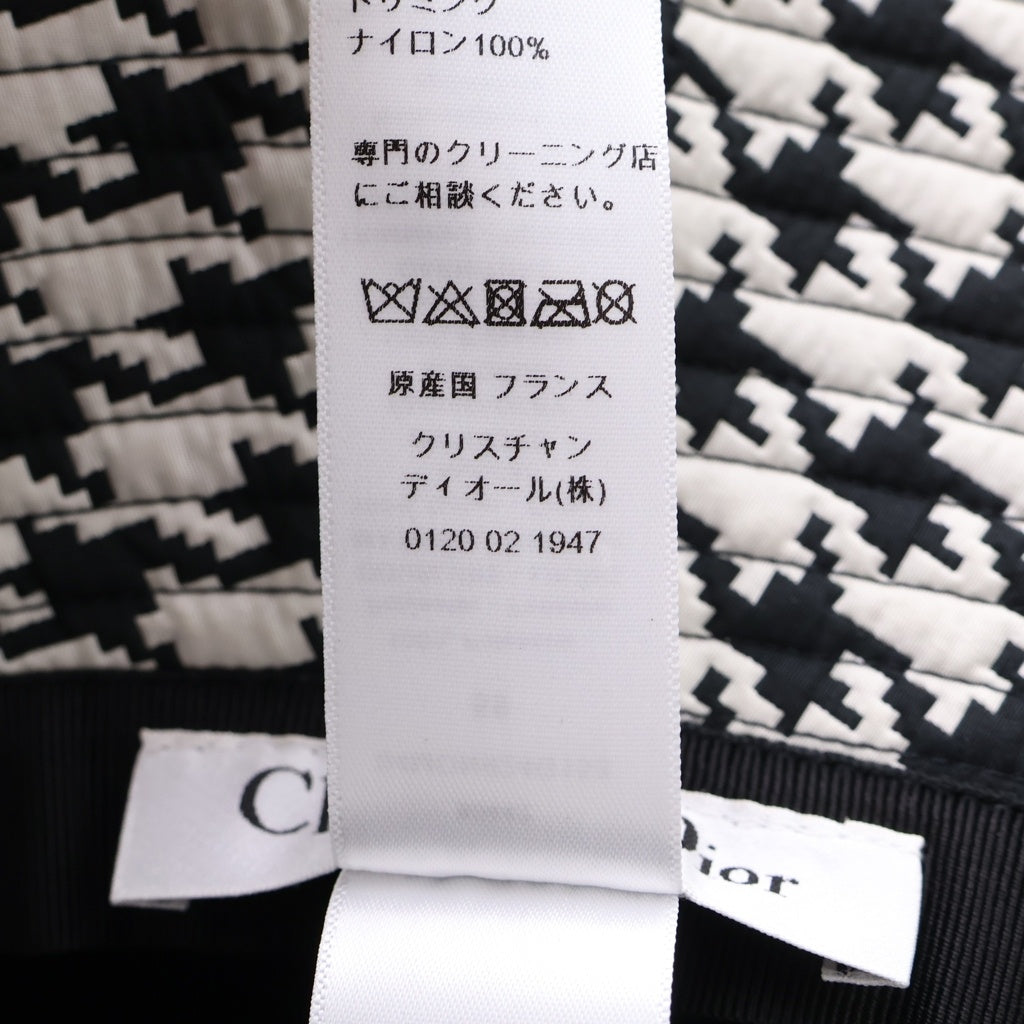 Christian Dior(クリスチャンディオール) ハウンドトゥース バケットハット #59 04MON924G153 レディース