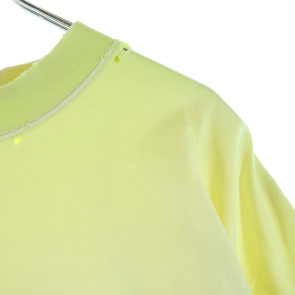BALENCIAGA(バレンシアガ) 23SS Tape Type-Tshirt テープロゴ 半袖Tシャツ イエロー 739784 TOVA9
