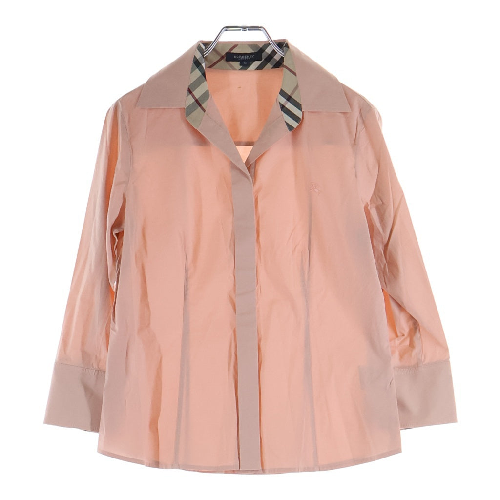 BURBERRY LONDON(バーバリーロンドン) ノバチェック 長袖シャツ ピンク 38 FEA13-162 レディース