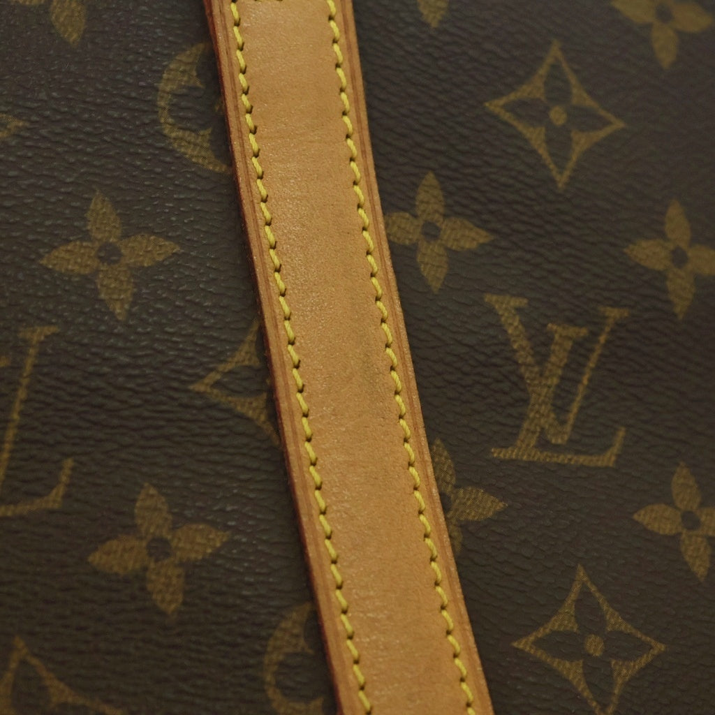 LOUIS VUITTON(ルイヴィトン) モノグラム サックショッピング トートバッグ ハンドバッグ ブラウン レザー×PVC M51108 ゴールド金具 レディース