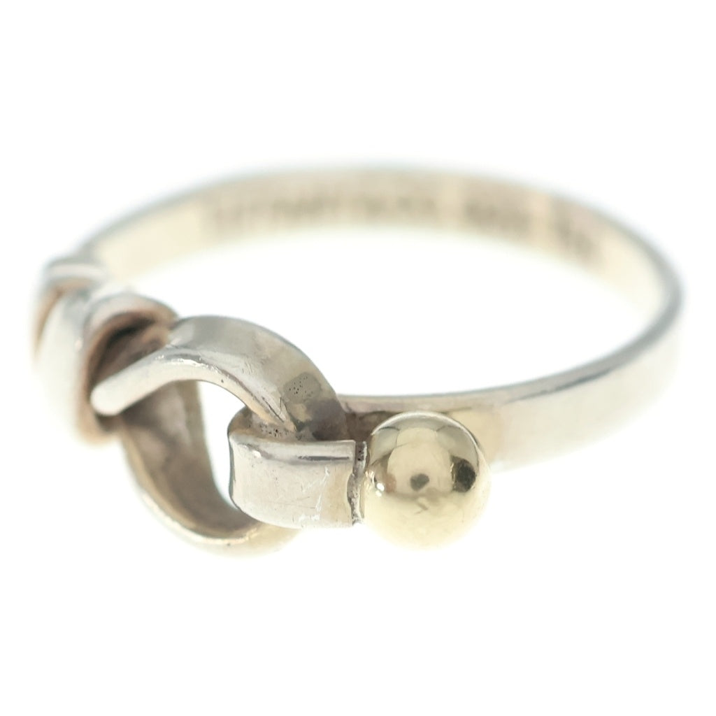 TIFFANY & Co.(ティファニー) ラブノット リング シルバー×イエローゴールド Au750YG/Ag925 #12 レディース