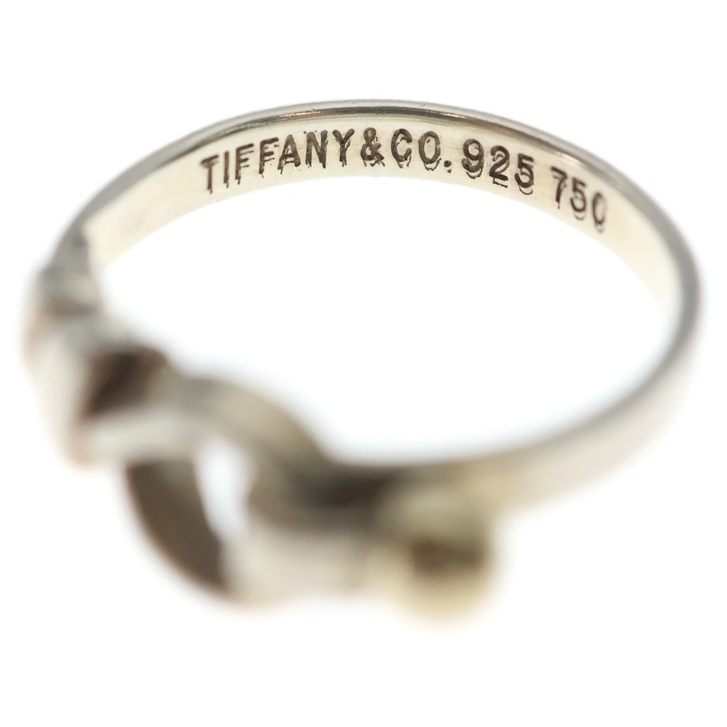 TIFFANY & Co.(ティファニー) ラブノット リング シルバー×イエローゴールド Au750YG/Ag925 #12 レディース
