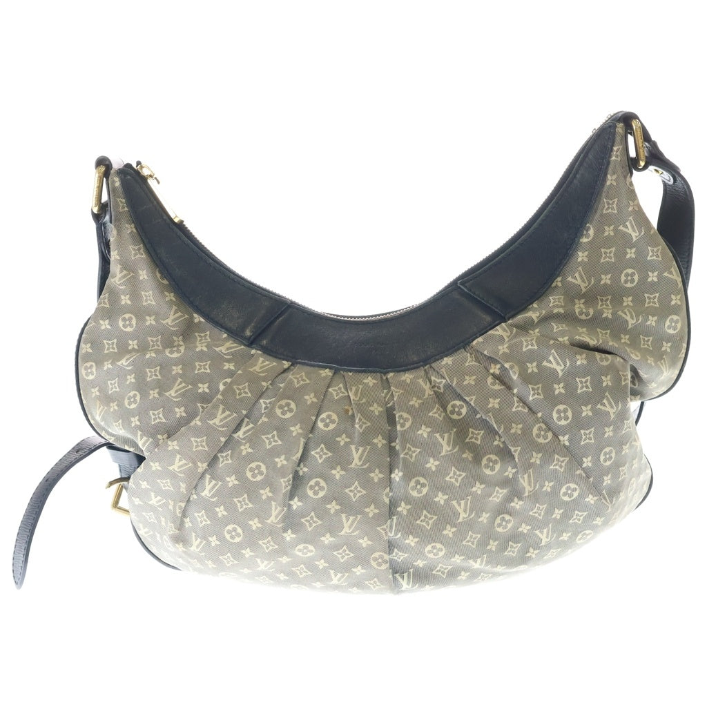 LOUIS VUITTON(ルイヴィトン) モノグラムイディール ラプソディーMM ワンショルダーバッグ ネイビー×アイボリー レザー×キャンバス M40404 ゴールド金具 レディース
