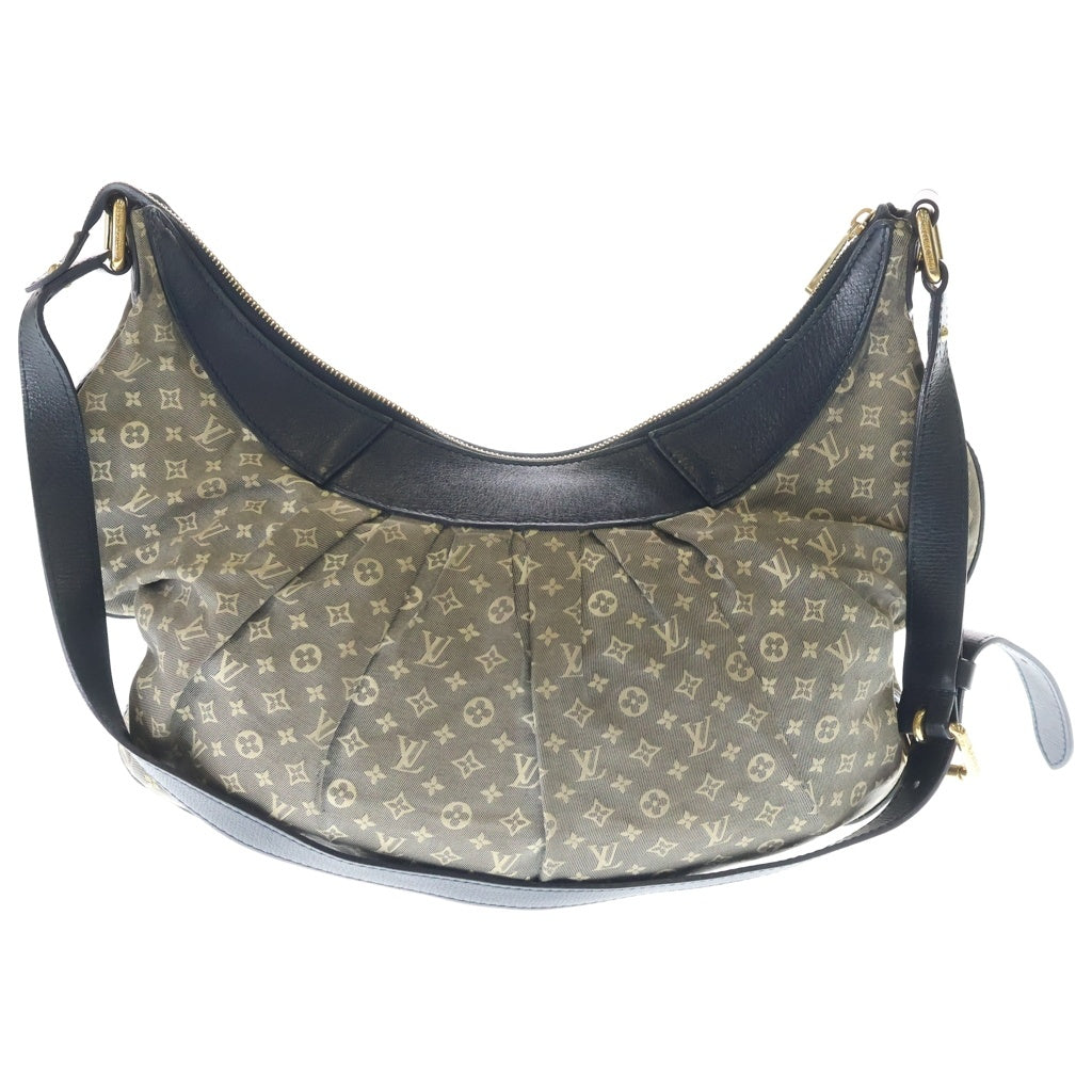 LOUIS VUITTON(ルイヴィトン) モノグラムイディール ラプソディーMM ワンショルダーバッグ ネイビー×アイボリー レザー×キャンバス M40404 ゴールド金具 レディース