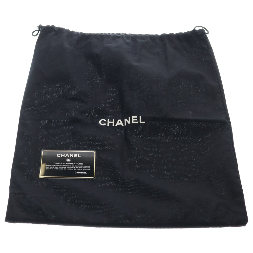 CHANEL(シャネル) デカマトラッセ30 ラムスキン レザー Wフラップ Wチェーン ショルダーバッグ ゴールド金具 ブラック 14番台 レディース