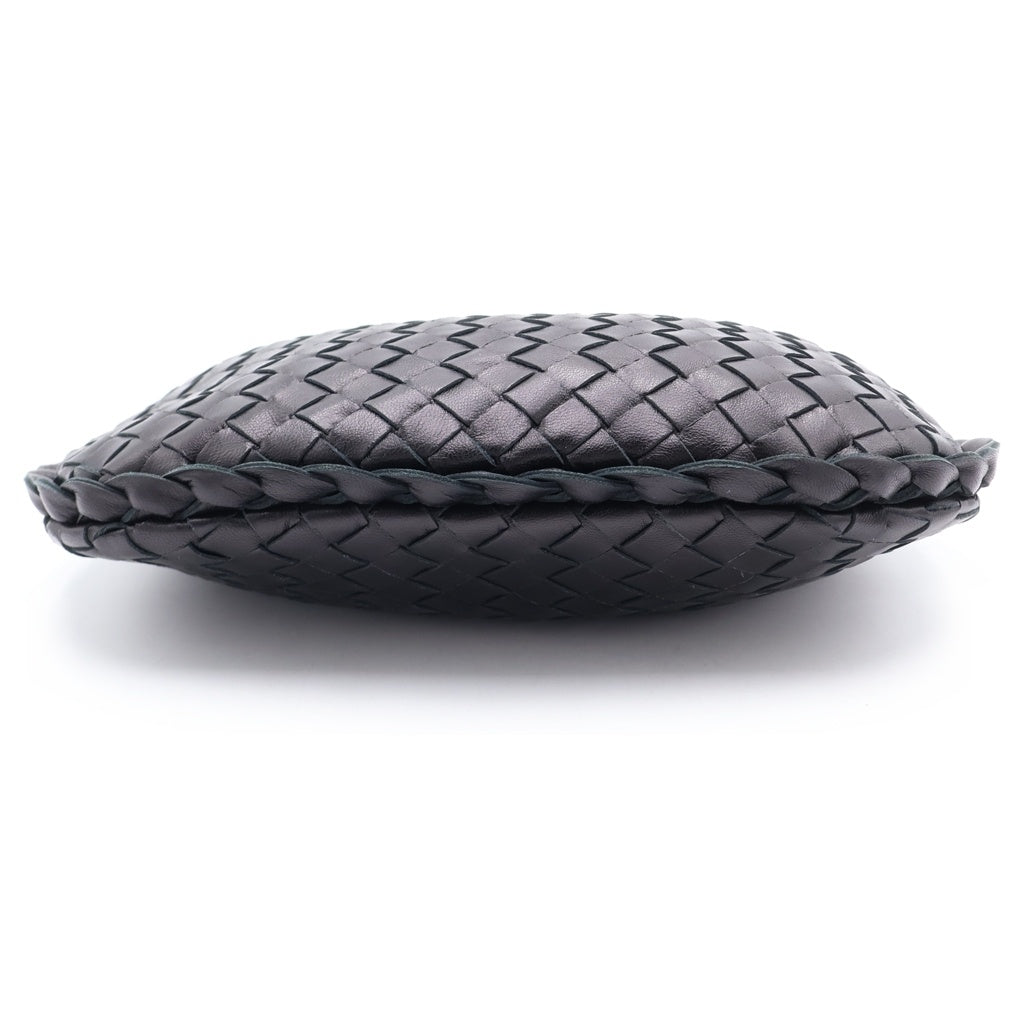 BOTTEGA VENETA(ボッテガヴェネタ) イントレチャート ミニハンドバッグ ブラック レザー レディース