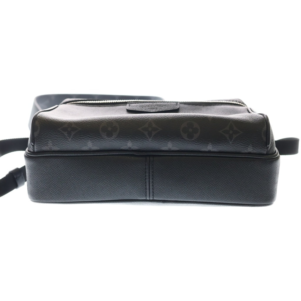 LOUIS VUITTON(ルイヴィトン) タイガラマ アウトドア・メッセンジャー PM ショルダーバッグ ブラック レザー×PVC M30233 シルバー金具 レディース