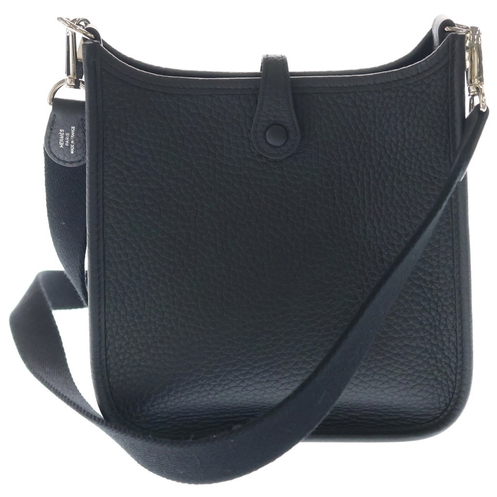 HERMES(エルメス) エブリンTPM ショルダーバック シルバー金具 K刻印 トリヨンクレマンス ブラック レディース