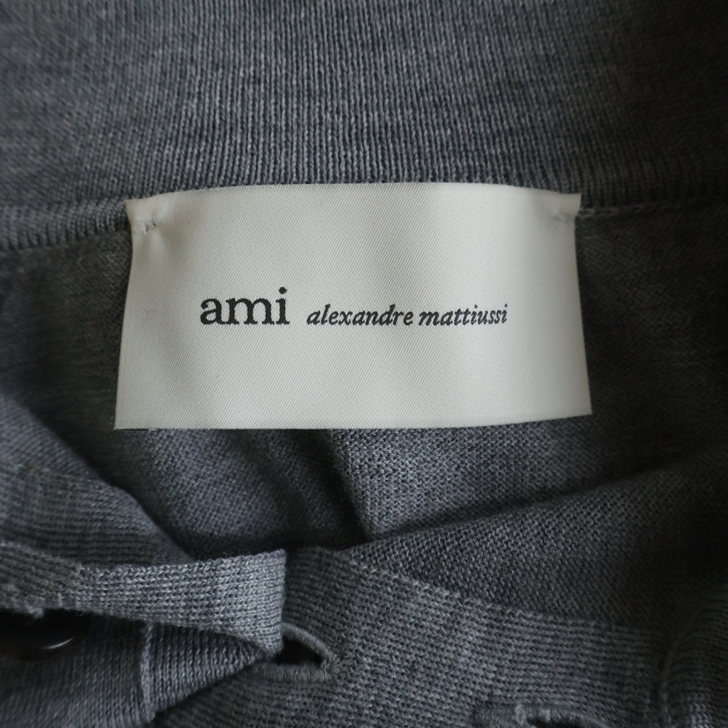 ami paris(アミパリス) ハートAロゴ 半袖ポロシャツ ウール FPL439.KN0039 レディース