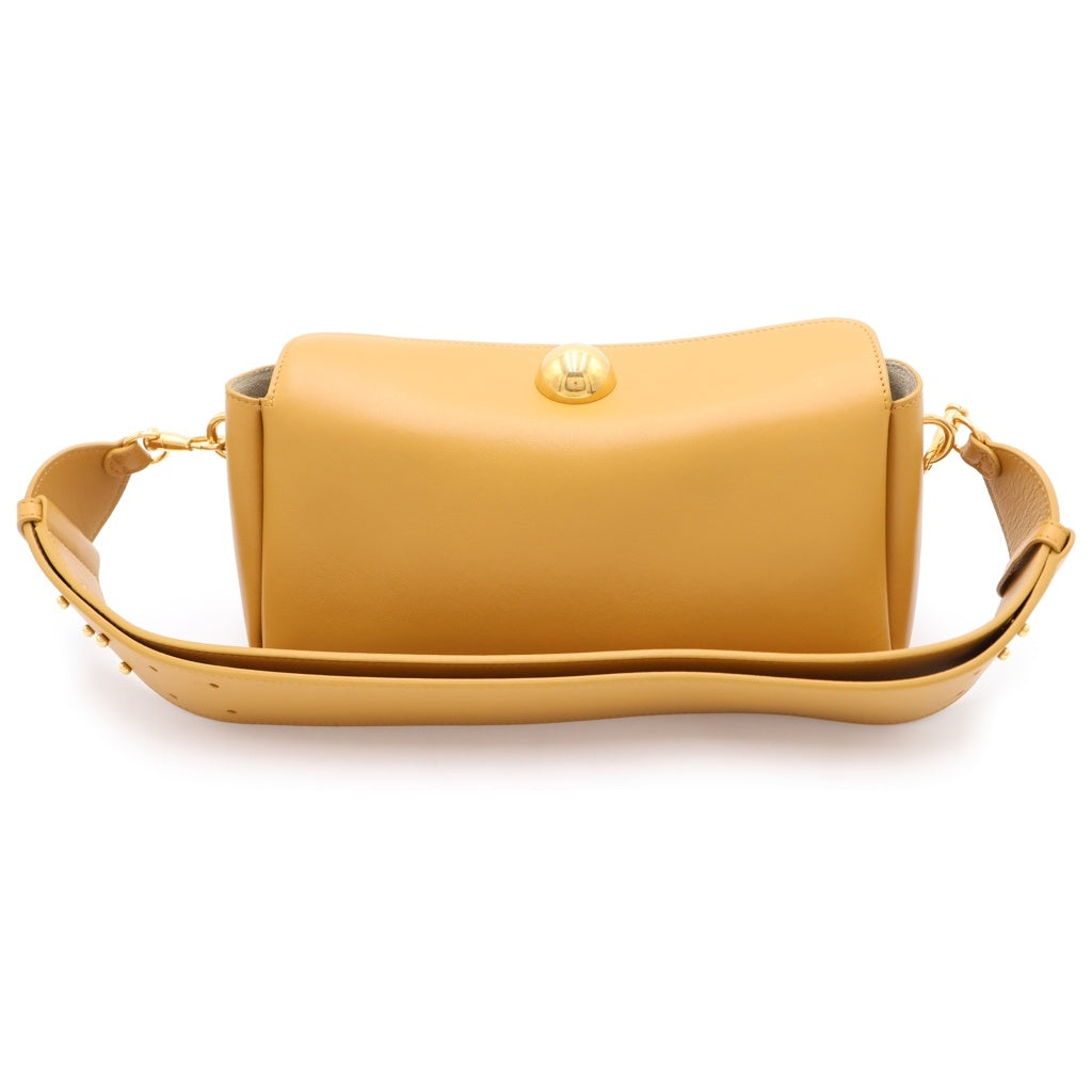 ami paris(アミパリス) カルーセル ショルダーバッグ ワンショルダー マスタードイエロー レザー ゴールド金具 レディース