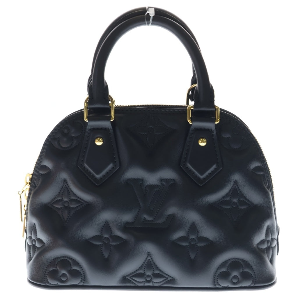LOUIS VUITTON(ルイヴィトン) バブルグラム アルマ ソフトBB レザー 2WAY ハンド ショルダーバッグ ゴールド金具 ブラック M59793 レディース